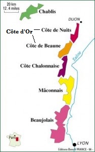 Burgundy Region Map
